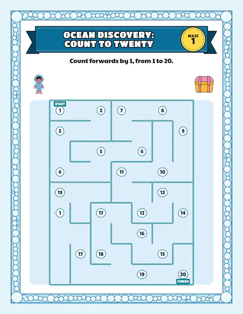 Number trail: a starter page