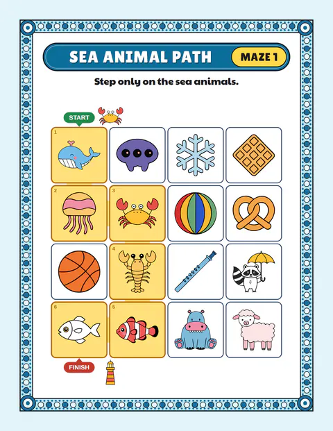 Picture path: the same page solved