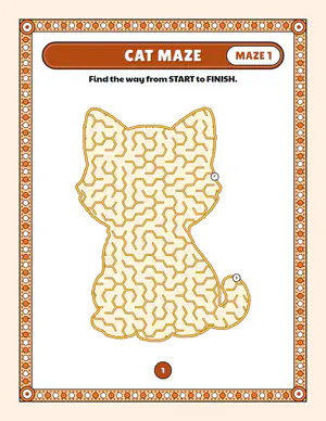 Cat maze page
