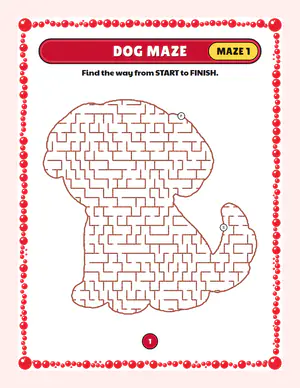 Dog maze page